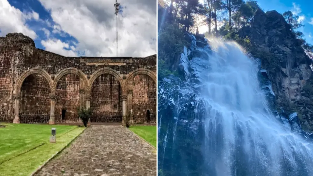 ¿Conocías este paraíso a una hora de CDMX? Tiene cascadas alimentadas de un volcán dormido