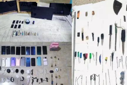 SSP realiza cateos simultáneos en tres penales de Puebla SSP realiza cateos simultáneos en tres penales de Puebla