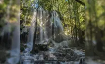 Este río forma una de las cascadas más hermosas y mágicas en la reserva de El Cielo