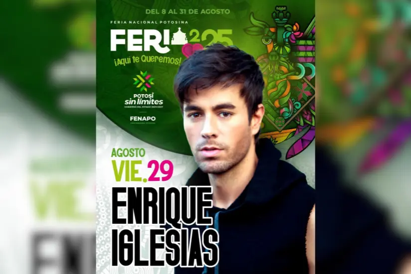 Enrique Iglesias se presenta el 28 de agosto en la Feria Nacional Potosina. Foto: Victoria Jiménez