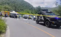 Hallan restos humanos en maleta abandonada en Santiago, Nuevo León