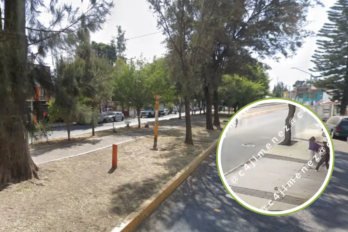 Calles de la GAM y captura del incidente. Foto: @Facebook/ alcaldía Gustavo A. Madero y C4 | Canva