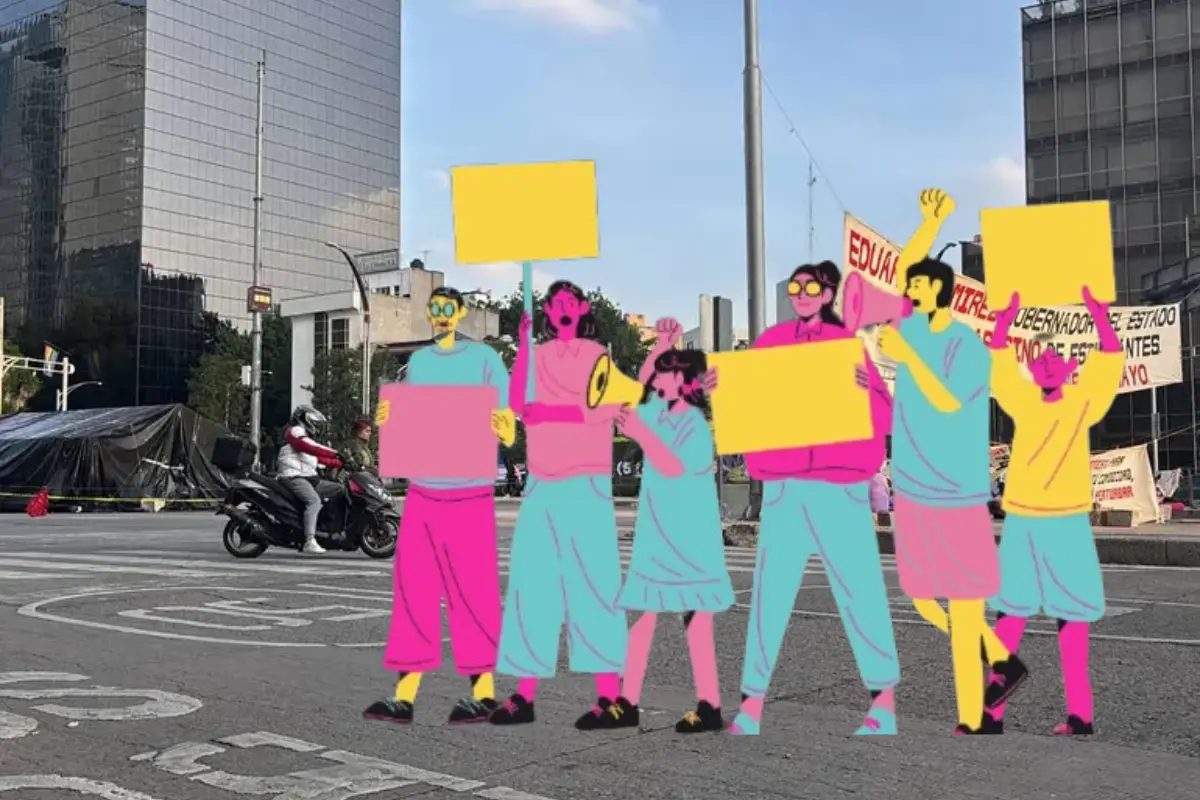 Avenida Revolución y marcha animada. Foto: Maps y Freepik | Canva