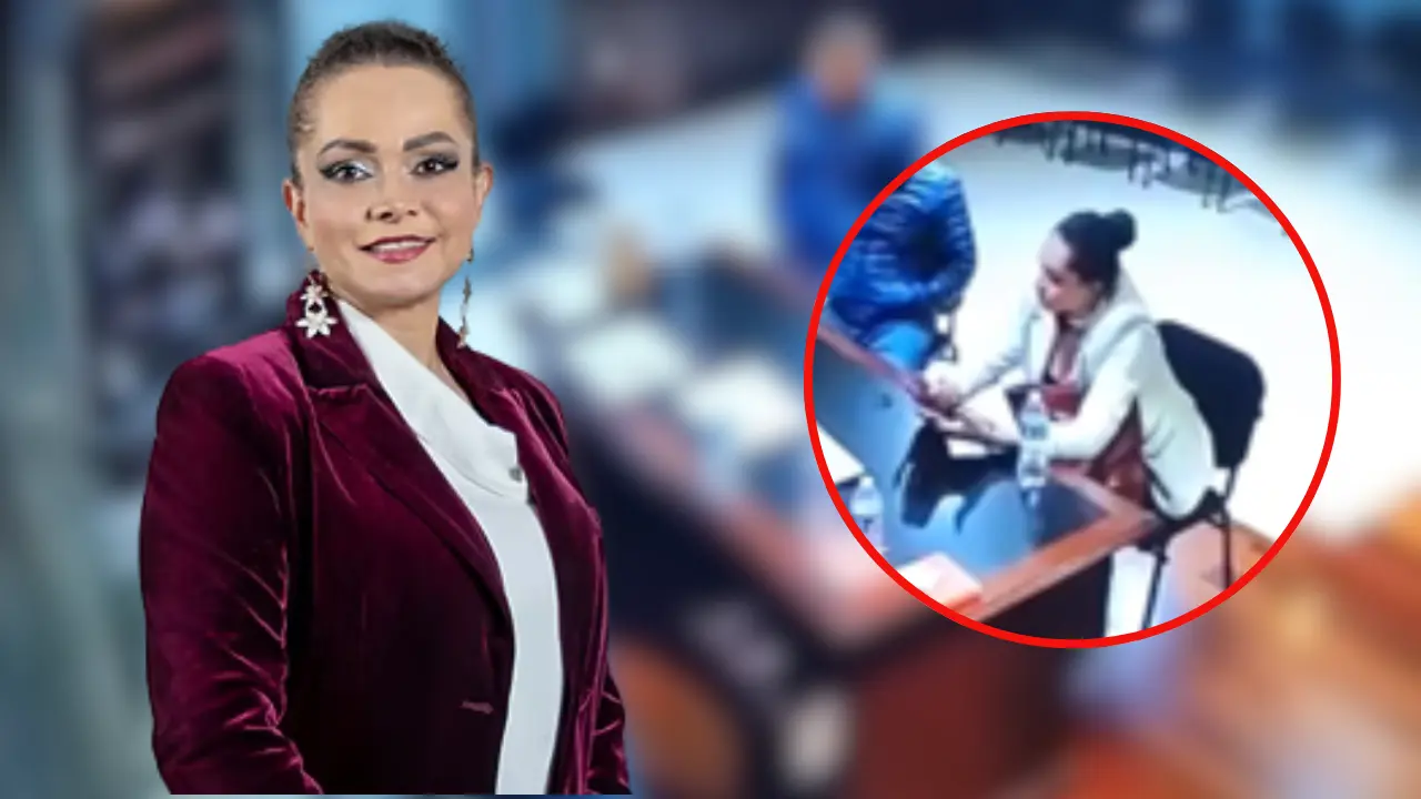 Nora Chávez, funcionaria de Ixtapaluca, aparece contando un fajo de billetes. Foto: Canva