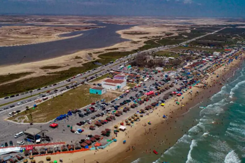Playa Bagdad en el municipio de Matamoros. Foto: Carlos García