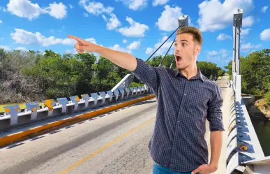Este es el único puente atirantado de Yucatán y estos son los puntos que conecta