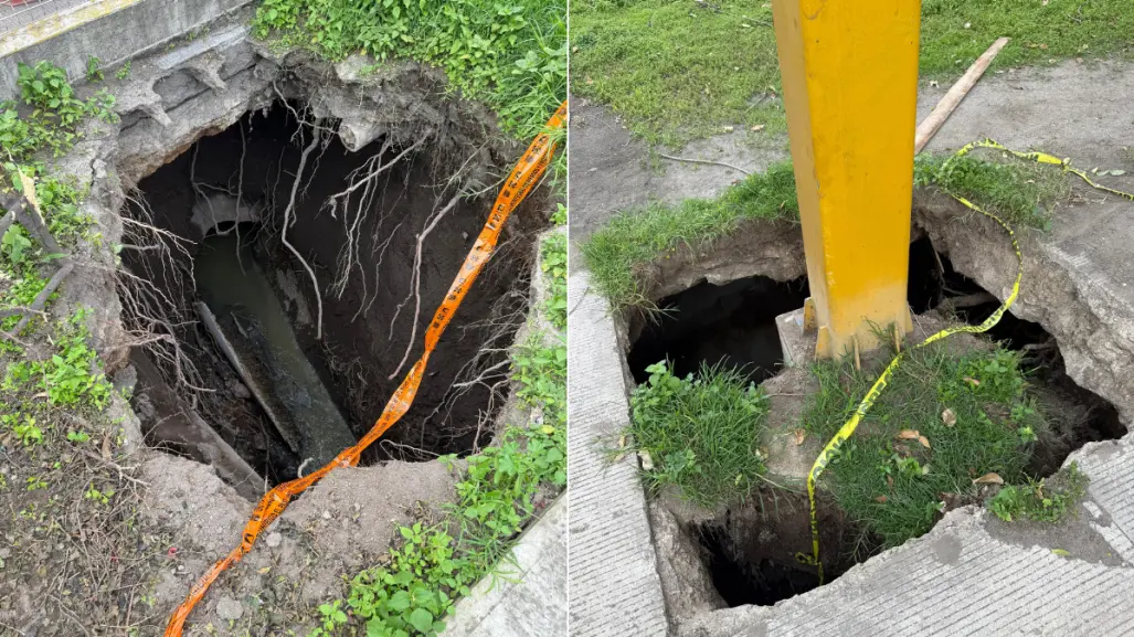 Socavones en Iztacalco siguen sin repararse y con riesgo de colapso