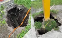 Socavones en Iztacalco siguen sin repararse y con riesgo de colapso