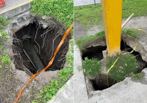 Socavones en Iztacalco siguen sin repararse y con riesgo de colapso