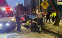 Motociclista herido tras ser embestido por auto en México Coyoacán