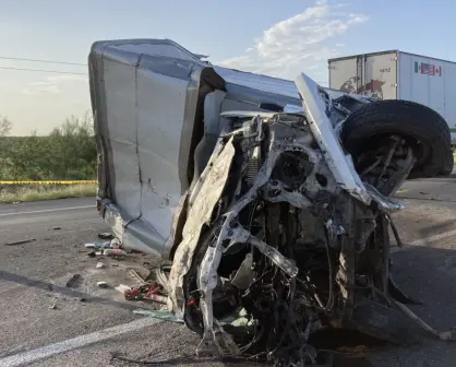 Operador de carga pierda la vida en trágico accidente en la carretera Monterrey- Nuevo Laredo