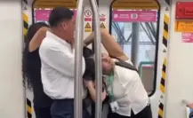 VIDEO| Pelea entre mujeres en el Vagón Rosa del Metro de Monterrey genera tensión entre pasajeros