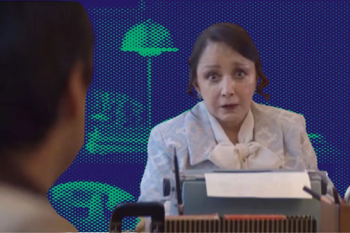Ma. Antonieta de las Nieves apareció en una escena del sexto episodio de Chespirito: Sin querer queriendo. FOTO: CANVA/HBO Max