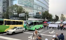 Manifestación bloquea Barranca del Muerto; ANUEE exige tarifas justas y fin a persecución