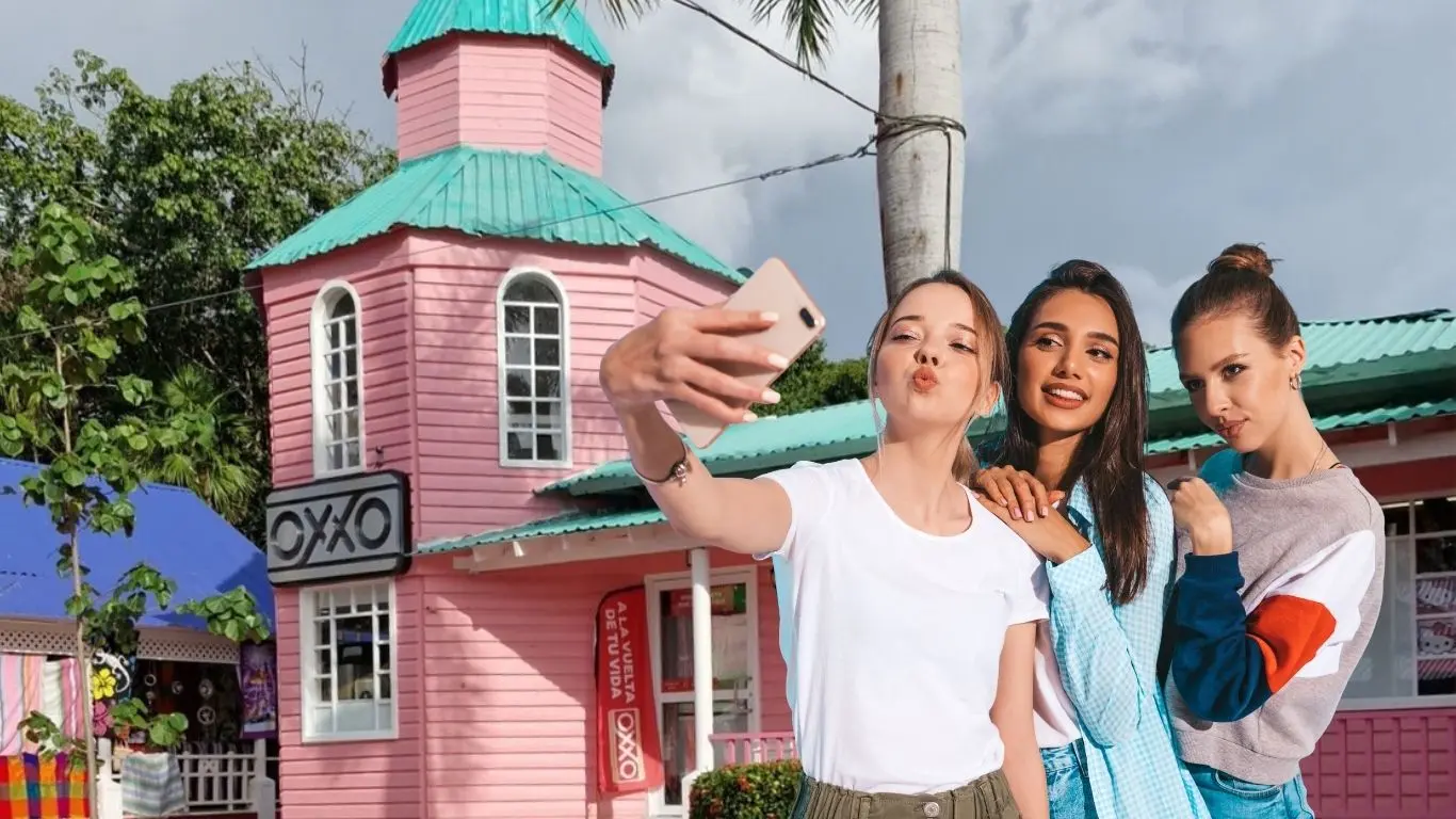¿Dónde se encuentra el Oxxo rosa más bonito de México?. Foto: Canva / Tendencias
