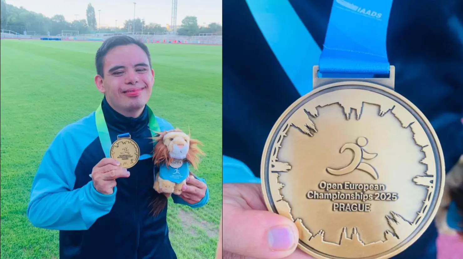 Ángel Flores logra récord mundial y varias medallas en campeonato europeo de atletismo. (Fotografía: Inedec) 