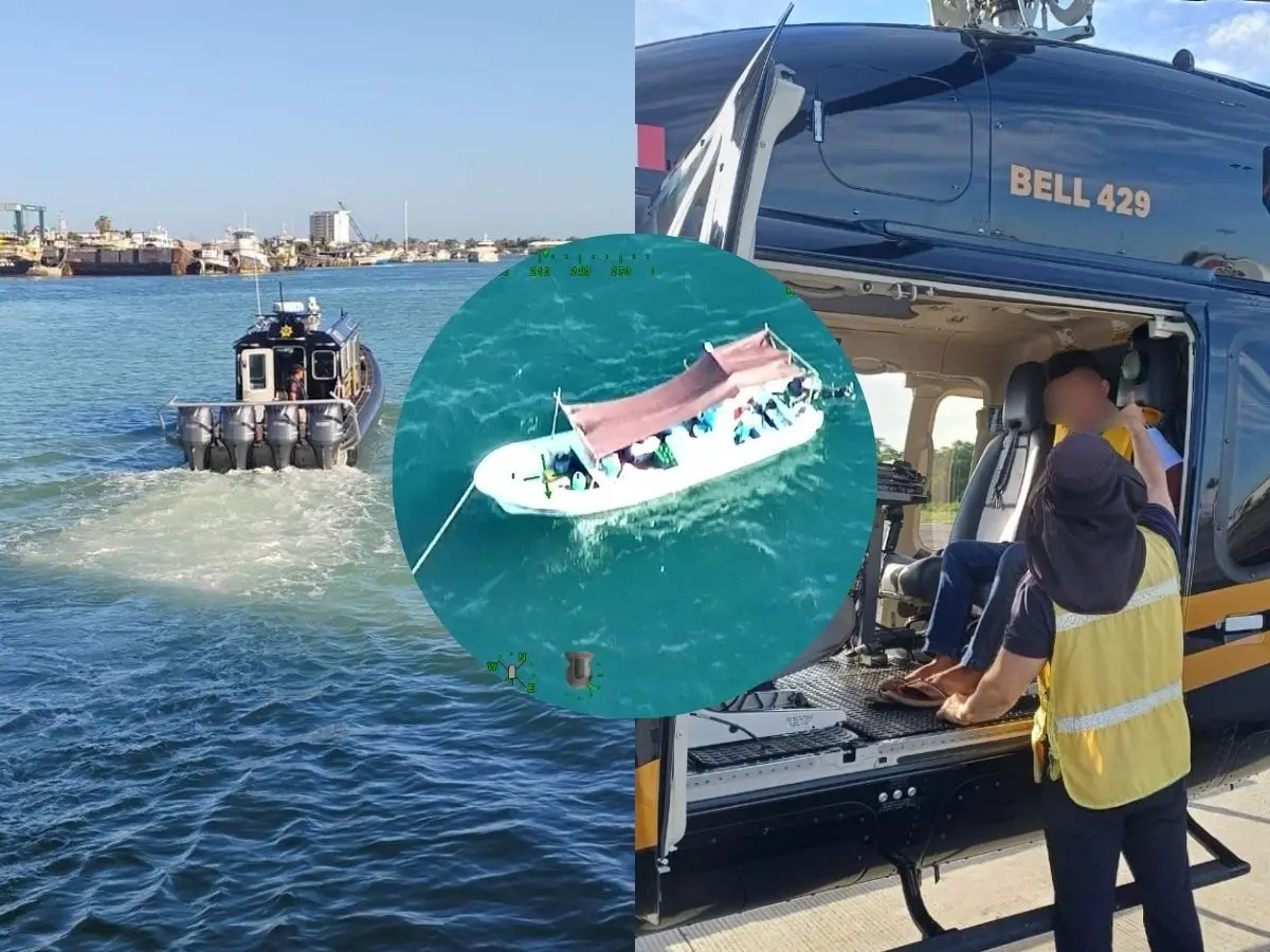 Un nuevo caso de pescadores desaparecidos se reportó esta semana por lo que elementos de la SSP realizaron un operativo para hallar a 3 hombres de mar quienes no llegaron a la costa de Sisal desde el pasado martes.- Fuente SSP
