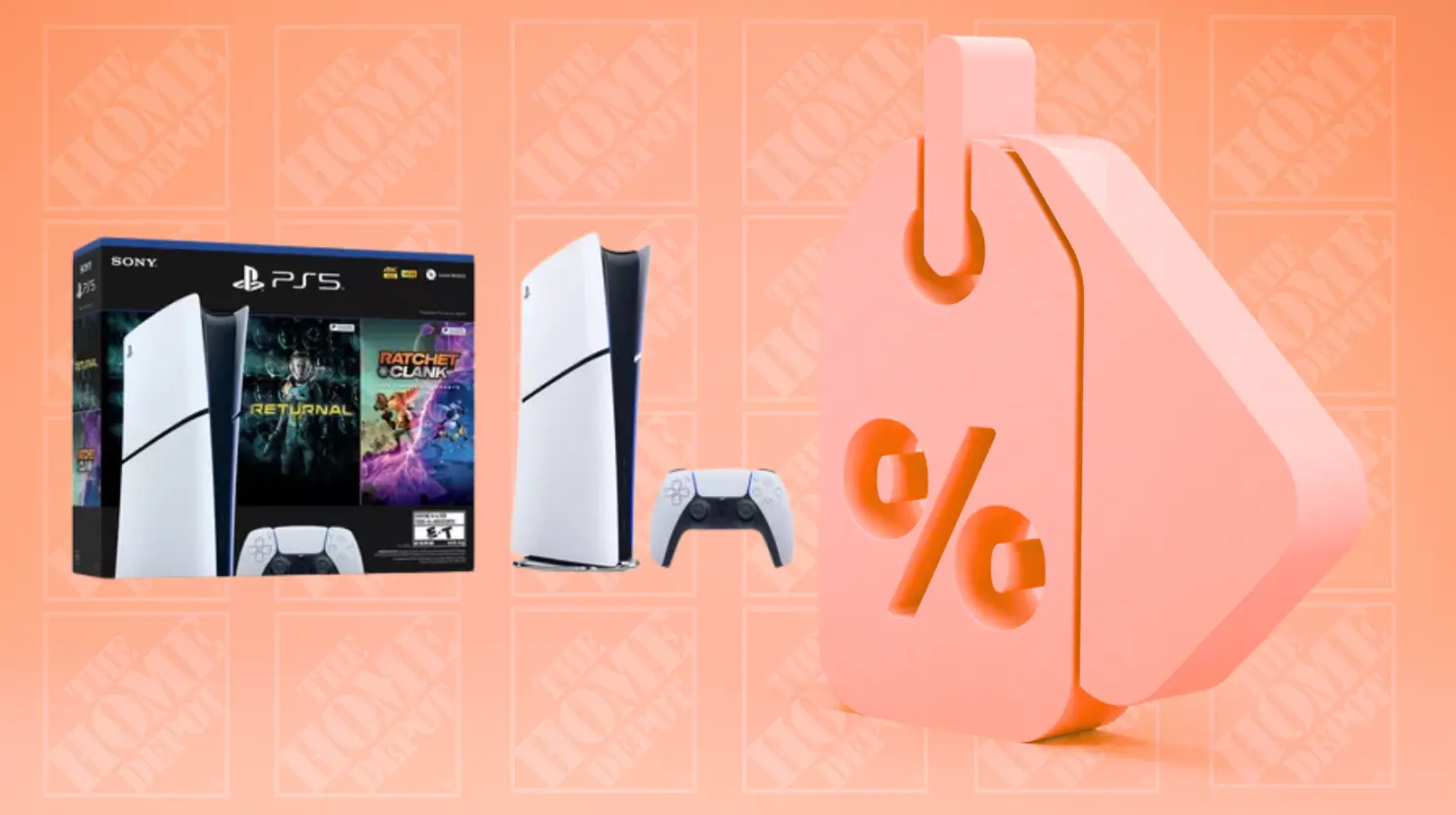 The Home Depot te regala una pantalla en la compra del Play Station 5. Foto: Canva | The Home Depot.