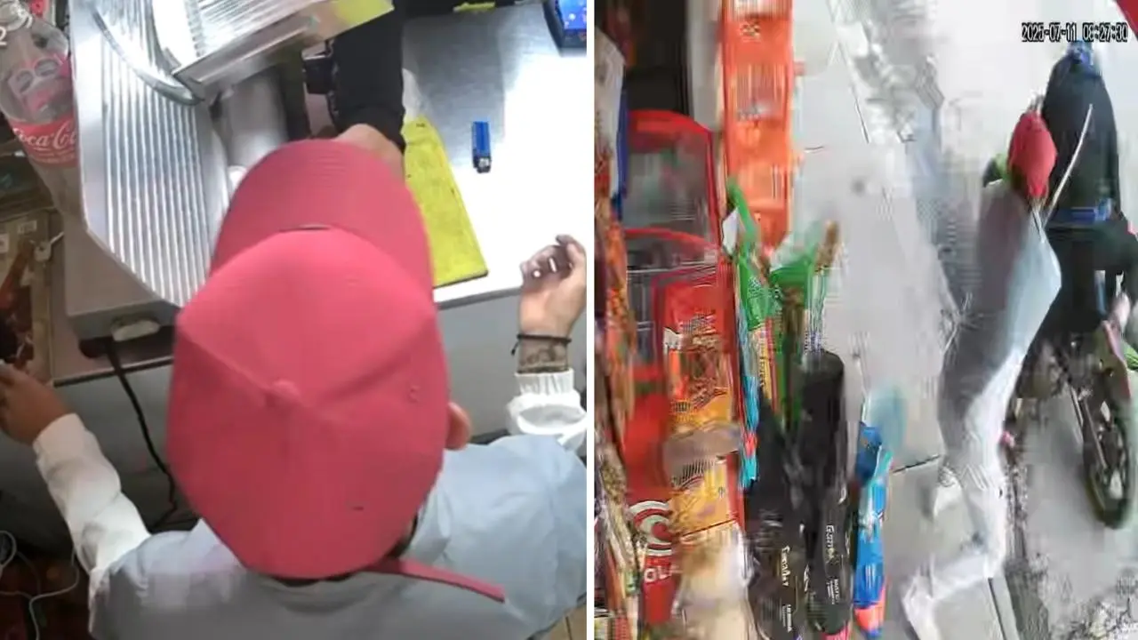 VIDEO | A machetazos frustran asalto en tienda de Bosques del Valle en Tultitlán, Edomex. Foto: @RuidoEnLaRed / Juan SN