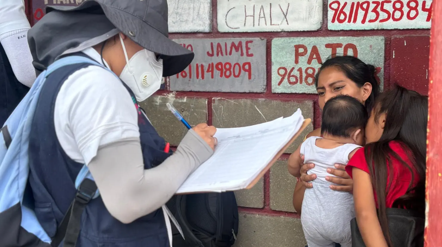 Cerco sanitario en Chiapas por primer registro de sarampión. Foto: Secretaría de Salud Chiapas