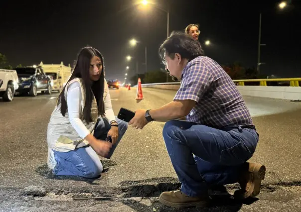 Continúan trabajos nocturnos en el Periférico de Mérida para reforzar la infraestructura