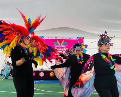 Celebran carnaval del adulto mayor en Veracruz; pista de baile entre bastones y cabello blanco