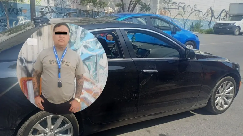 Detienen a hombre con vehículo con reporte de robo en Monterrey