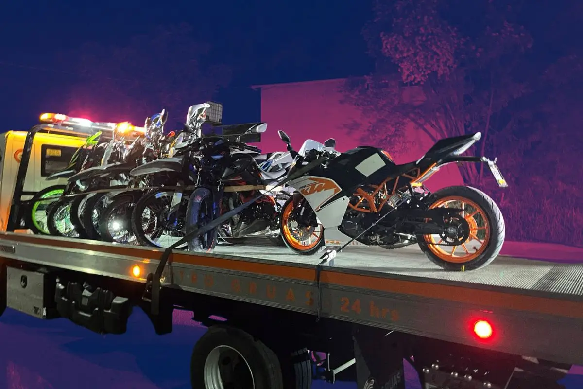 Todas las motocicletas fueron remitidas al corralón en Santiago: Gobierno de Santiago