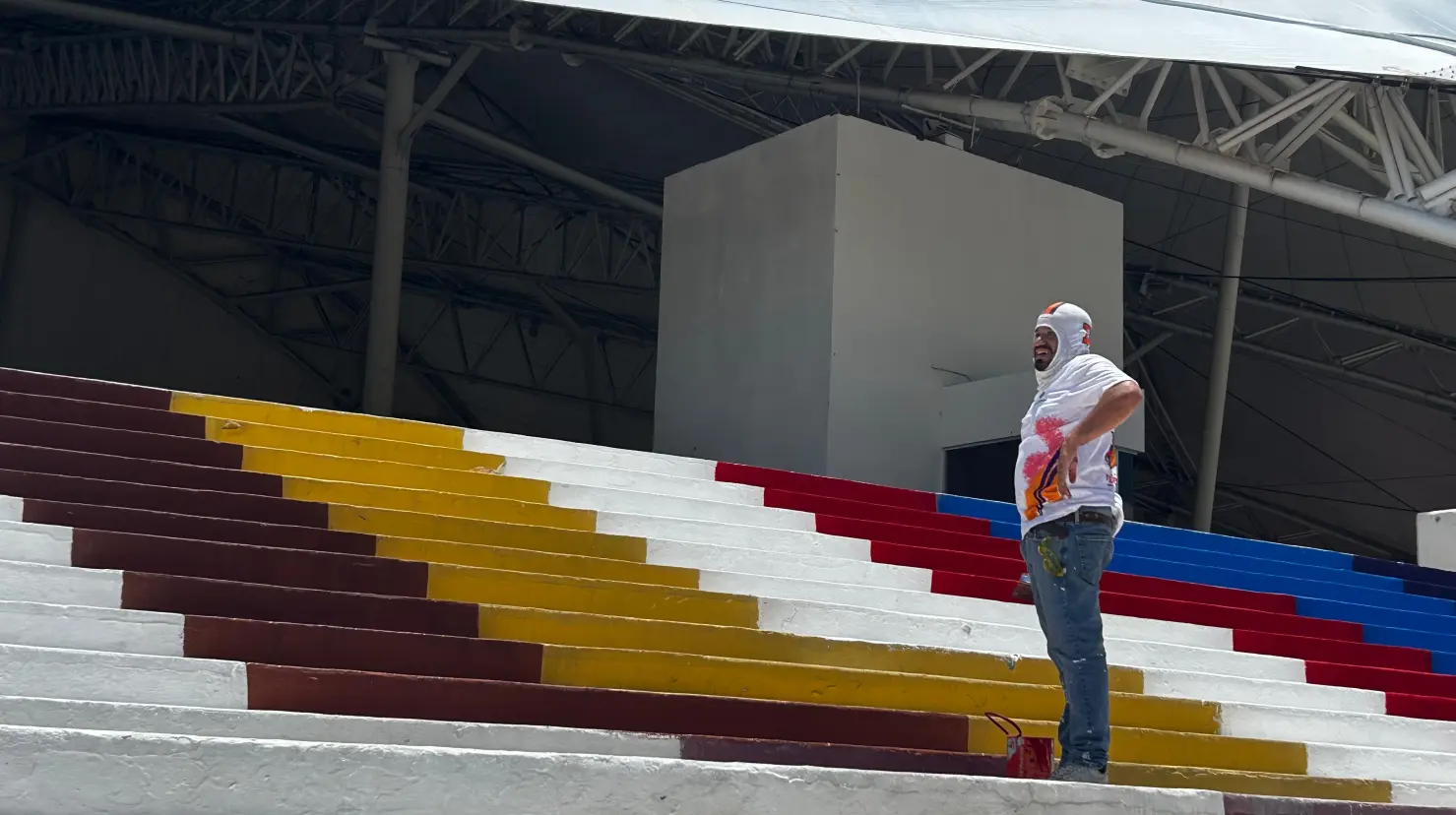 Se dan los últimos detalles al recinto de la Feria Durango 2025. Foto: Alejandro Ávila.