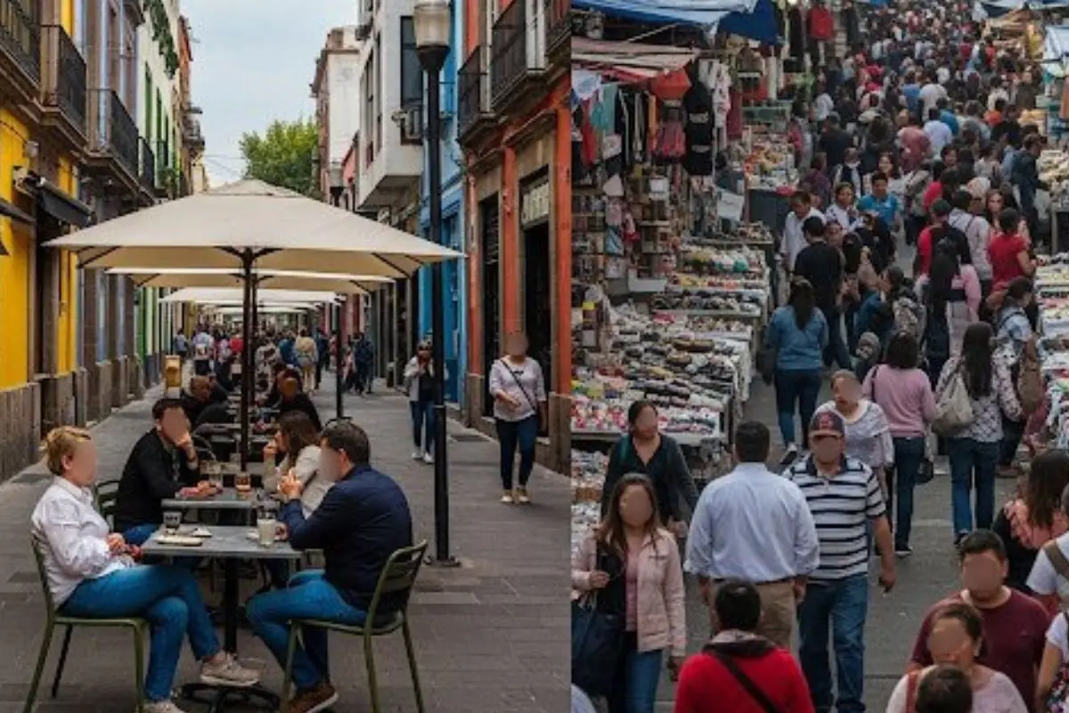 Zonas de la CDMX antes y después de la gentrificación. Foto: X (@CazaToy)