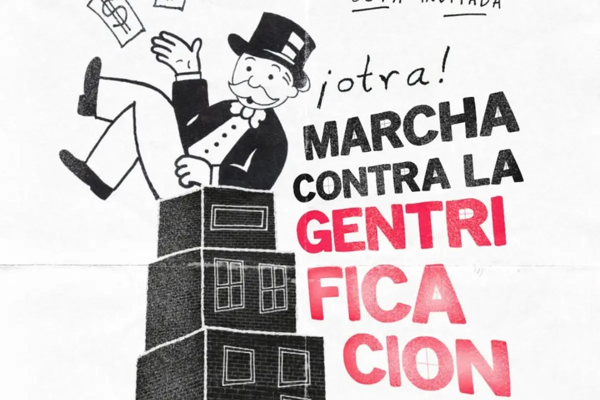 Marcha contra la gentrificación en CDMX, Foto: Instagram @antigentrificacion.mx