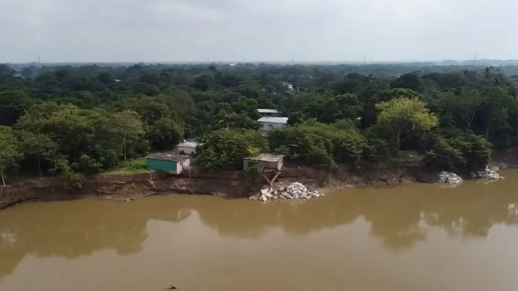 Este río ya destruyó varias casas en Tabasco, ¿está cambiando de ruta? | VIDEO