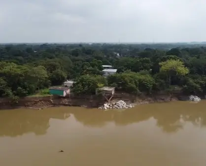 Este río ya destruyó varias casas en Tabasco, ¿está cambiando de ruta? | VIDEO