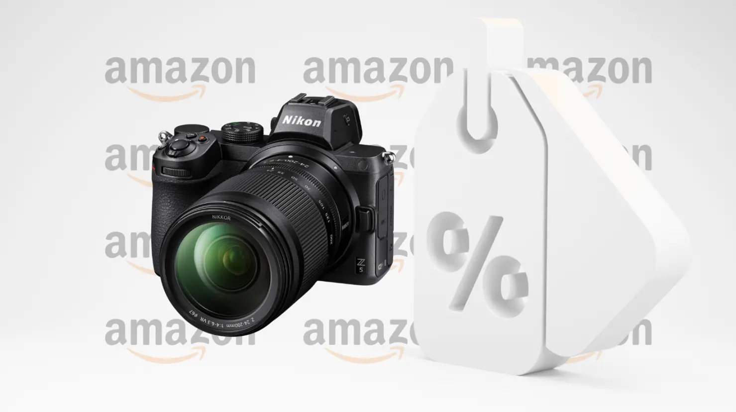 El ahorro de la cámara fotográfica Nikon Z5 es de más de 15 mil pesos en Amazon. Foto: Amazon | Canva