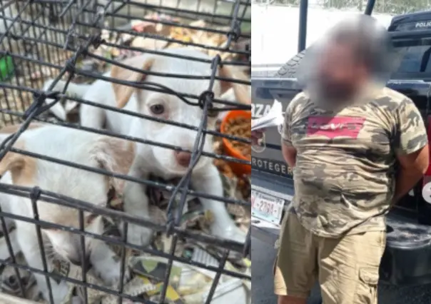 Hombre es detenido en Apodaca por venta ilegal de animales en mercado ambulante