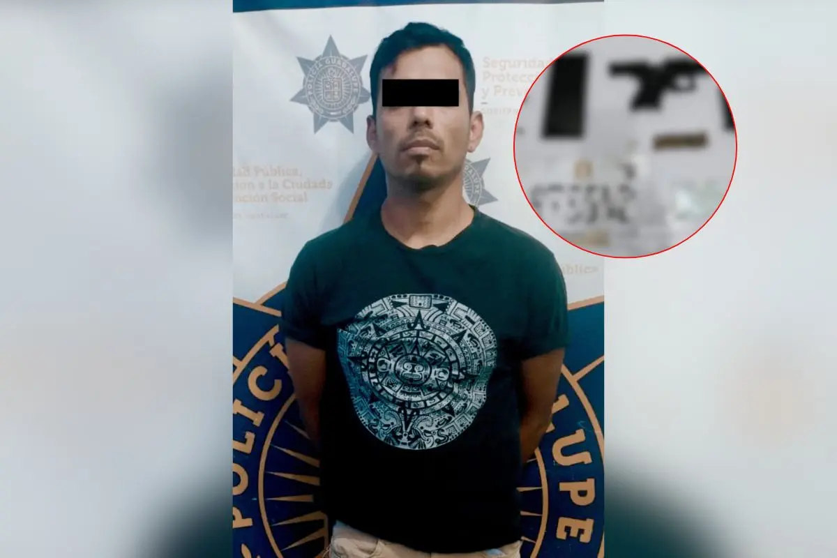 El ahora detenido fue identificado como Orlando Gabriel N., de 34 años Foto: Policía de Guadalupe