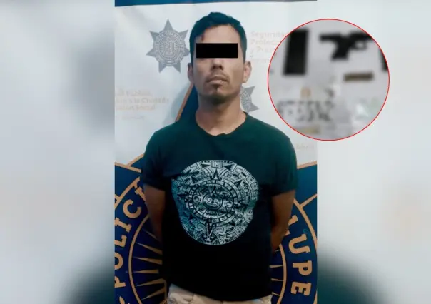 Detienen a hombre en Guadalupe por portar arma de fuego de manera ilegal