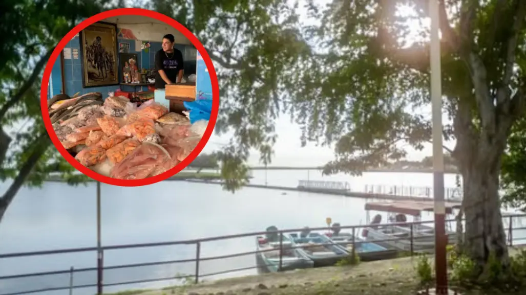 Este mercadito de Tamaulipas se encuentra ubicado frente a un parque con hermosa laguna