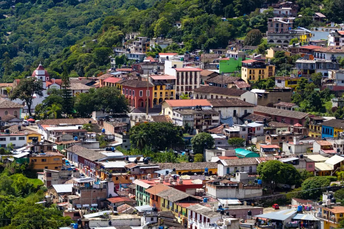 Vista aérea de Pahuatlán, Puebla. Foto: Municipio de Pahuatlán