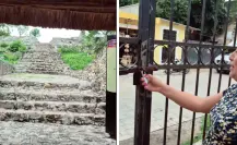 Turistas se quedan encerradas en la pirámide de Izamal y lo cuentan en TikTok