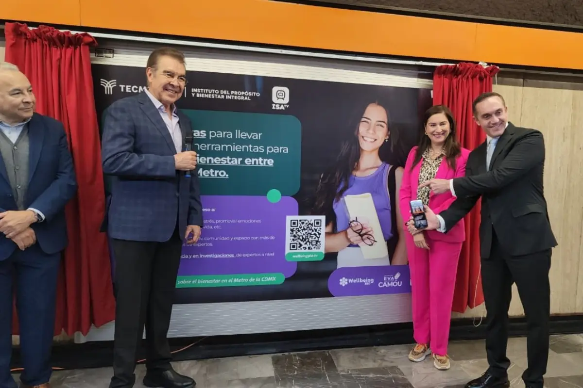 Programa de salud mental en le Metro de CDMX, Foto: X @MetroCDMX