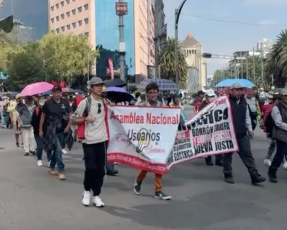 Marcha en Reforma: integrantes de ANUEE exigen borrón y cuenta nueva en adeudos a CFE