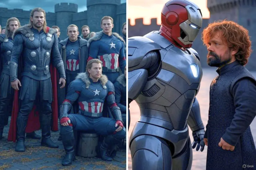 Una fusión inesperada llega gracias a la inteligencia artificial que convierte a los Avengers en nobles y guerreros de fantasía medieval. Foto: Canva