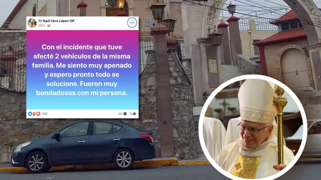 Obispo Raúl Vera protagoniza choque en Saltillo y ¿se da a la fuga? 