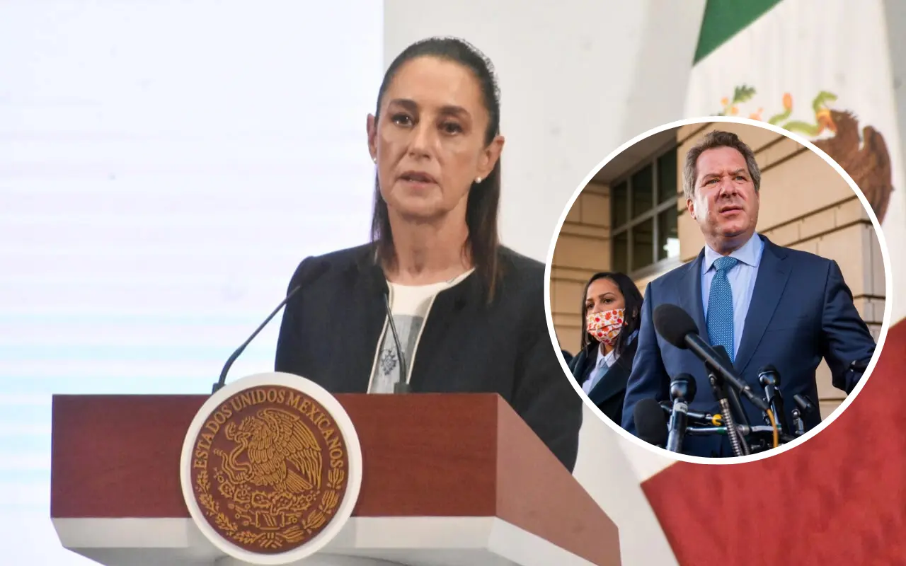 Claudia Sheinbaum y Jeffrey Lichtman. Foto: Enrique Pérez Huerta / X (@JHLichtmanLaw)