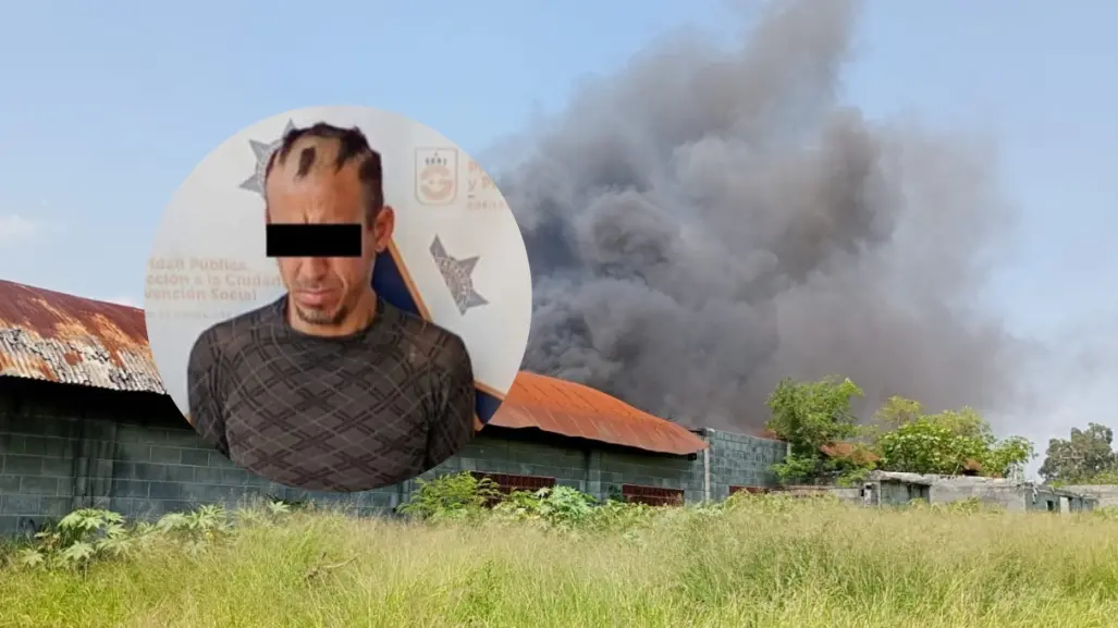 Policía de Guadalupe detiene a hombre por provocar incendio en Camino Real