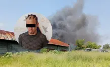 Policía de Guadalupe detiene a hombre por provocar incendio en Camino Real