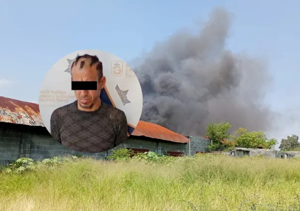 Policía de Guadalupe detiene a hombre por provocar incendio en Camino Real