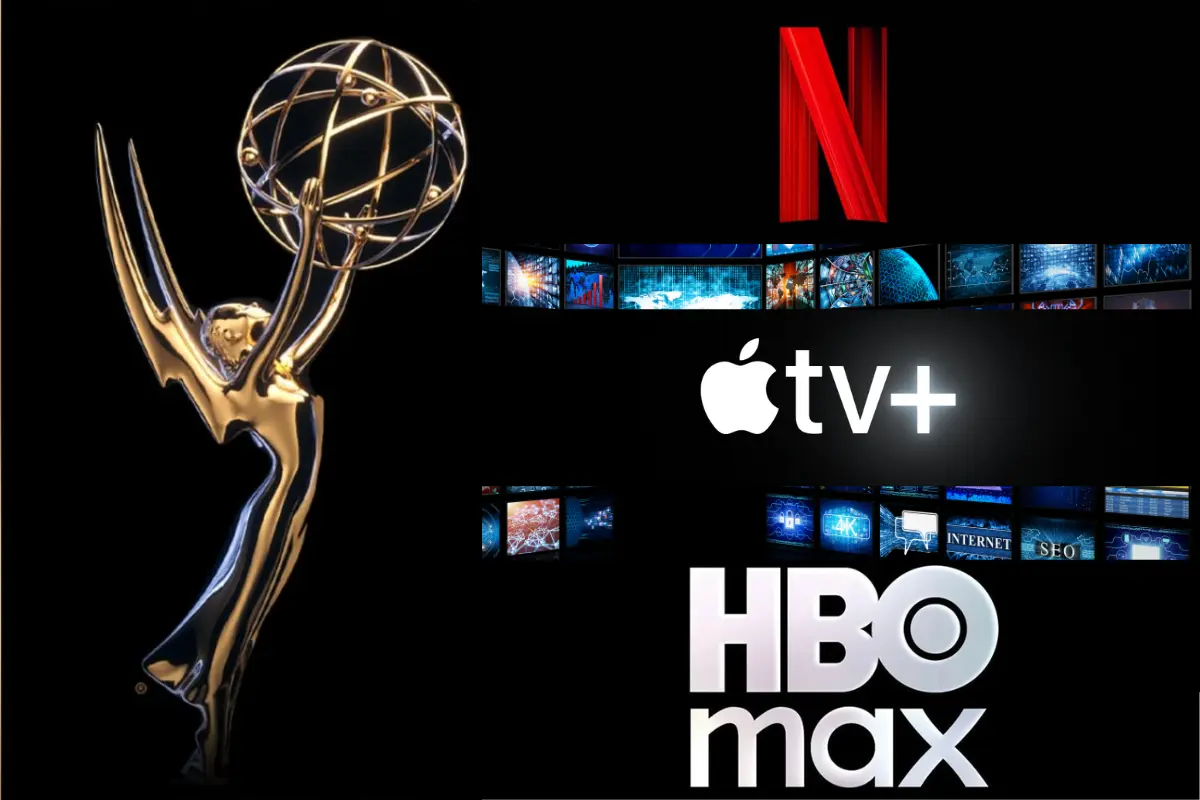 Emmy 2025: Apple TV+ y Netflix (Foto: IG @televisionacad / Web appletv.com, netflix.com, max.com / Canva)