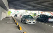 Implementan carril de contraflujo en Morones Prieto tras cierre de carriles exprés de Constitución